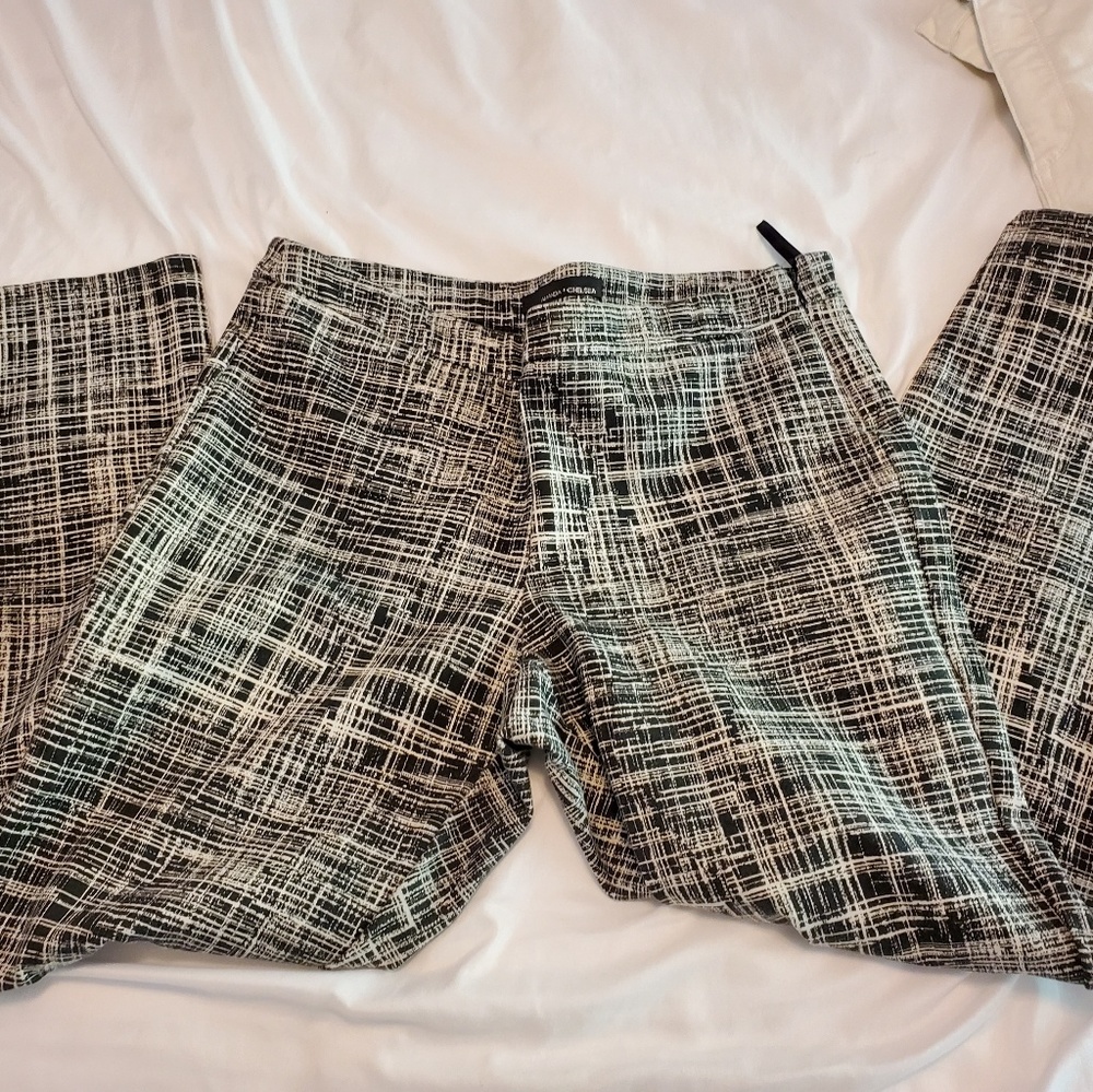 Black and White hash mark pants